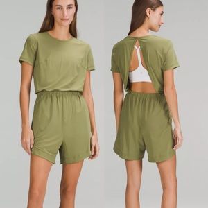 Lululemon Lightweight High-Neck Romper - Bronze Green NWT